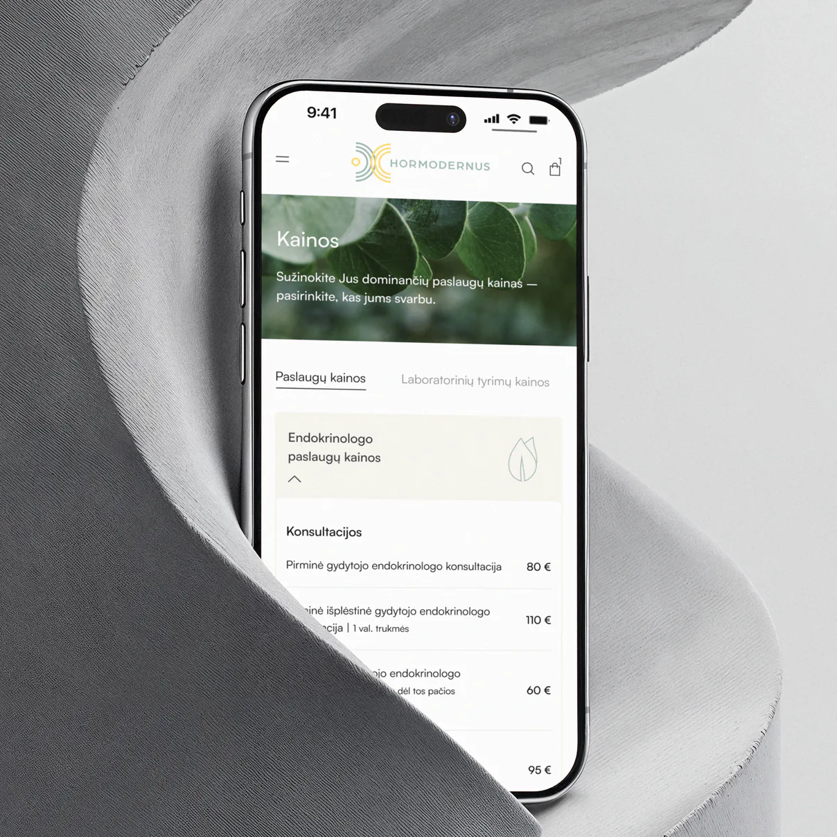 Hormodernus endokrinologo konsultacijų kainoraštis telefone